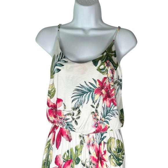Lush Womens M Floral Spaghetti Strap Maxi Dress - Picture 2 of 8